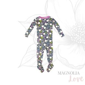 🐑 Carters Navy Floral Sheep Lamb Footie Pajamas Footed Sleeper Kids Girls 18M